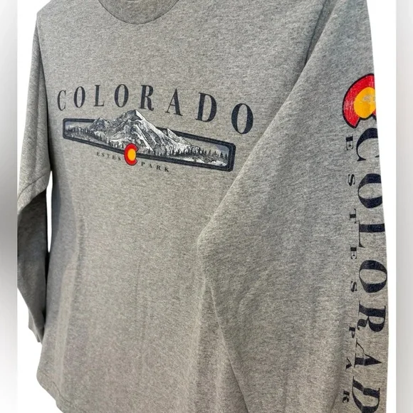 Gray Colorado Long Sleeve Shirt, Youth Small - Picture 4 of 8